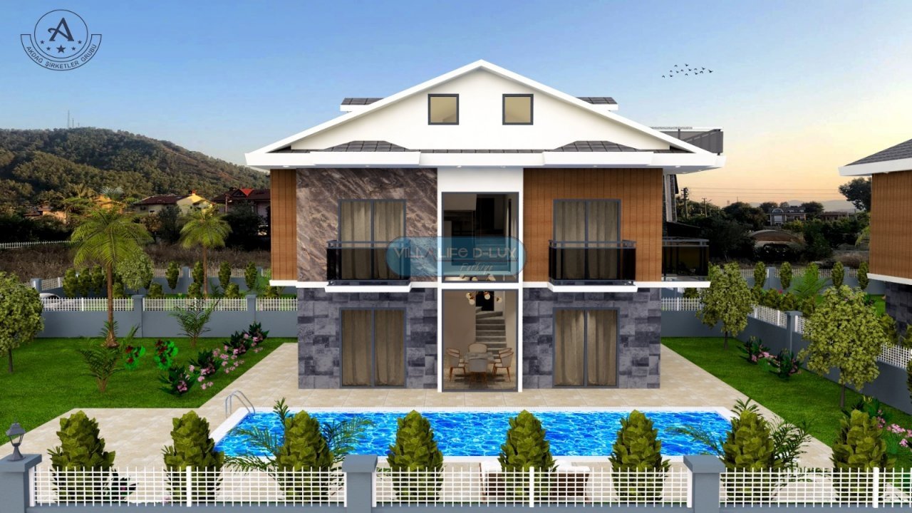 GÖCEKtE DENİZE YÜRÜME MESAFESİNDE PROJEDEN SATILIK SIFIR VİLLA!!!